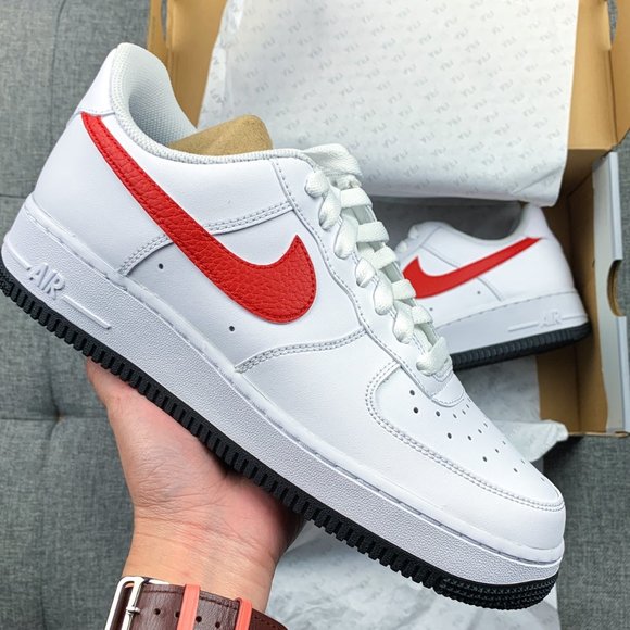 ❤️💙🤍 Nike Air Force 1 white red blue shoes (men’s size)